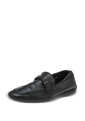 Tod's penny strap leather loafers - Black