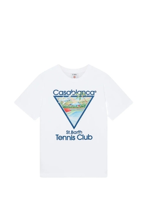 Casablanca St. Barth Tennis Club graphic-print T-shirt - White