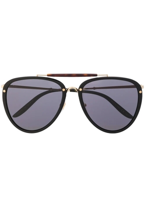 Gucci Eyewear pilot-frame tinted sunglasses - Black