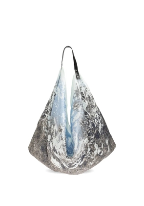 SAMSOE SAMSOE Saelli landscape-print silk shoulder bag - Blue