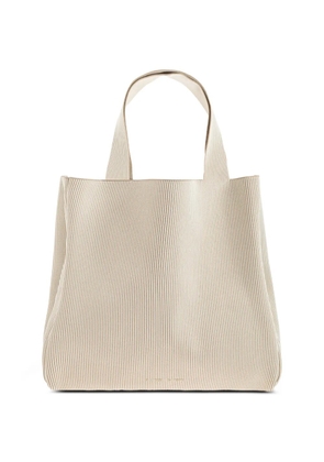 SAMSOE SAMSOE Samira ribbed-knit shouder bag - Neutrals