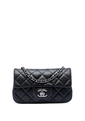 CHANEL Pre-Owned 2011 Extra Mini Rectangular Quilted Lambskin Flap crossbody bag - Black