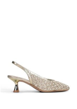 Marc Ellis woven slingback pumps - Neutrals