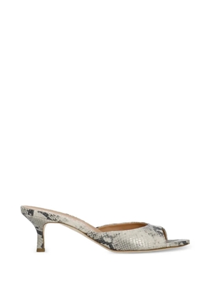 The Seller snake-print almond-toe sandals - Neutrals