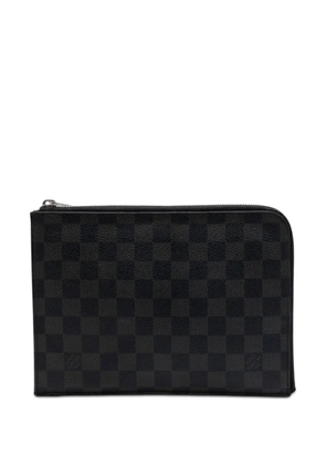 Louis Vuitton Pre-Owned 2016 Damier Graphite Pochette Jour PM clutch bag - Black