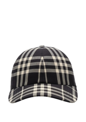 Burberry Check cotton baseball cap - Black