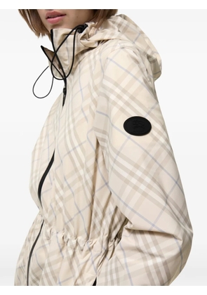 Burberry Check lightweight Jacket - Neutrals