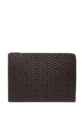 Bally Pennant-print laptop bag - Brown