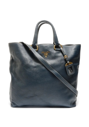 Prada Pre-Owned 2010-2015 Vitello Daino leather tote bag - Blue