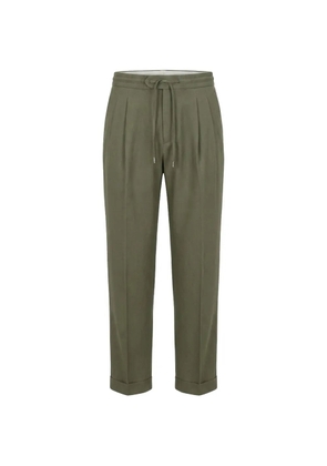 BE ABLE pleated drawstring trousers - Green