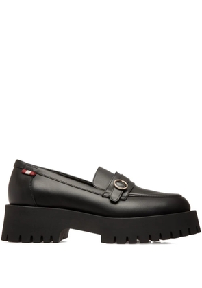 Bally buckle-strap platform loafers - Black