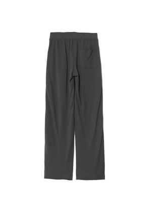 Undercover satin-trim pleated trousers - Grey