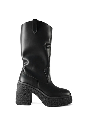 Altercore Monroe western-style platform boots - Black