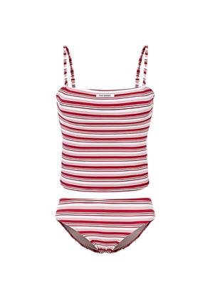 5PENING striped tankini - Red