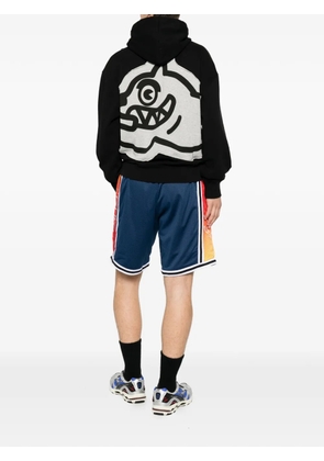 ICECREAM graphic-patch drawstring hoodie - Black