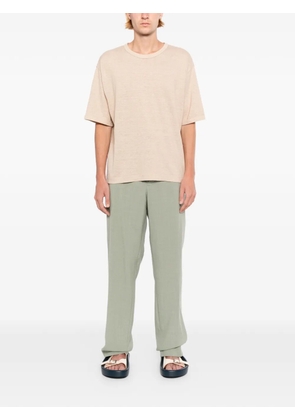 Maison Kitsuné logo-embroidered T-shirt - Neutrals
