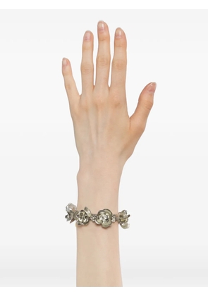 Jennifer Behr floral-embellished cuff bracelet - Silver