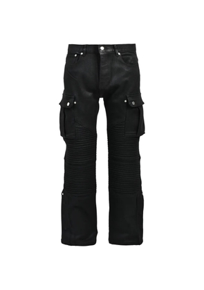 BREATH ribbed-panel cargo pants - Black