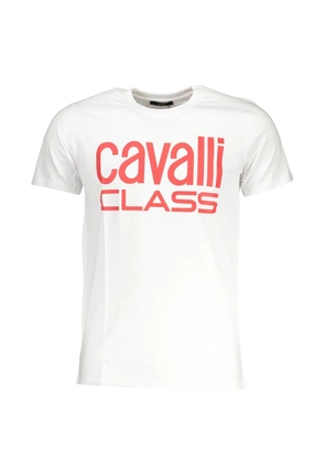 Cavalli Class logo-print T-shirt - White