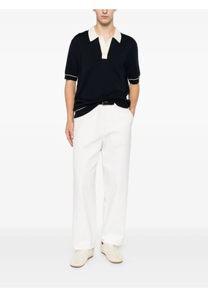 Gant contrast-collar tipped polo shirt - Blue