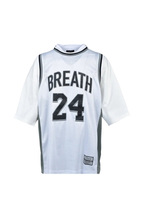 BREATH layered-effect mesh T-shirt - White