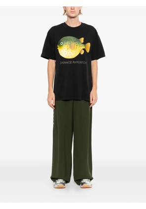 Melt graphic-print T-shirt - Black