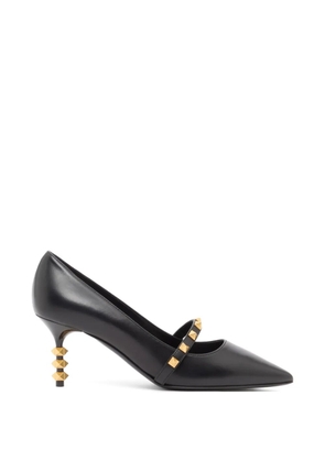 Valentino Garavani Rockstud pumps with sculptural heel in calfskin 70mm - Black