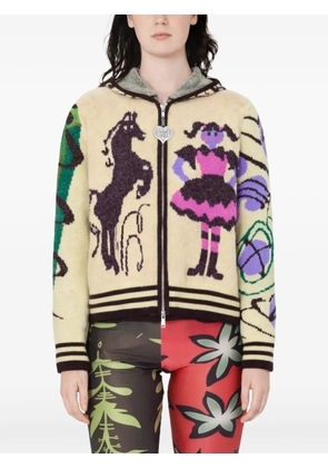 Chopova Lowena full-zip hoodie - Neutrals