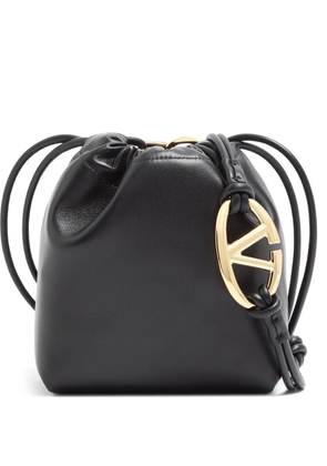 Valentino Garavani mini VLogo Pouf pouch in nappa leather - Black
