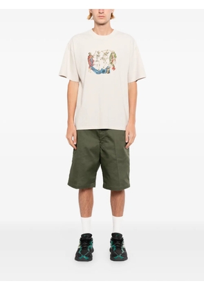 Melt graphic-print T-shirt - Neutrals