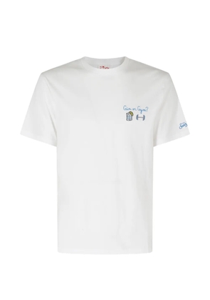 MC2 Saint Barth Portofino embroidered T-shirt - White