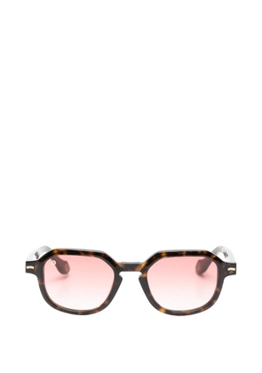 KYme Elia geometric-frame sunglasses - Brown
