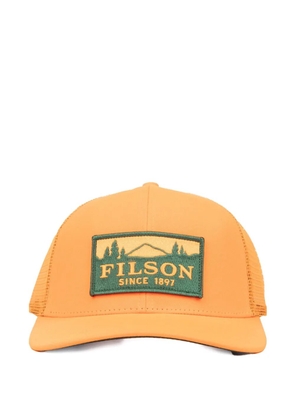 Filson logo-patch mesh cap - Orange