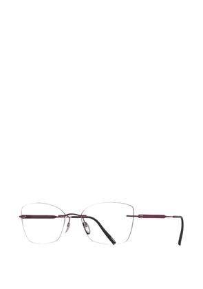 Silhouette rimless cat-eye glasses - Red