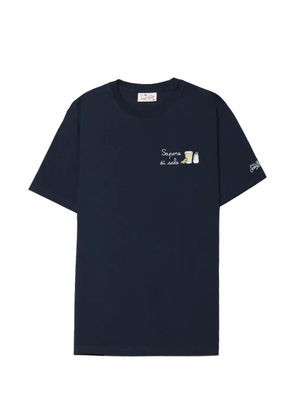 MC2 Saint Barth Portofino embroidered-logo T-shirt - Blue