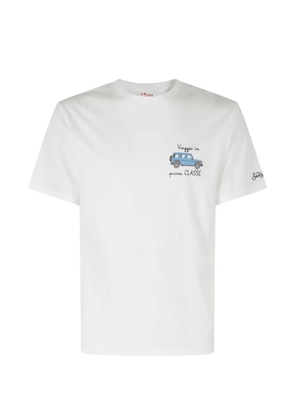 MC2 Saint Barth Portofino car-embroidered T-shirt - White