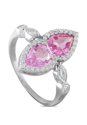 LB Exclusive sapphire and diamond ring - Silver