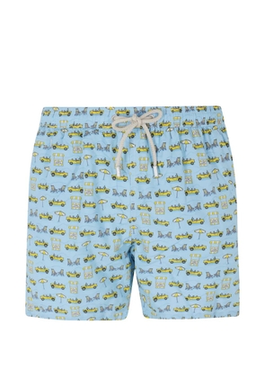 MC2 Saint Barth Lighting Micro Fantasy graphic-print swim shorts - Blue
