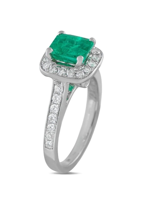 LB Exclusive emerald and diamond ring - Silver