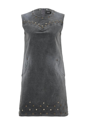 We11done studded-embellishment mini dress - Grey