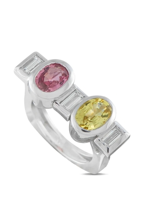 LB Exclusive sapphire and diamond ring - Silver