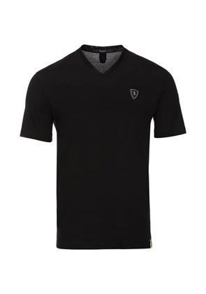 Billionaire Dionysos logo-patch V-neck T-shirt - Black