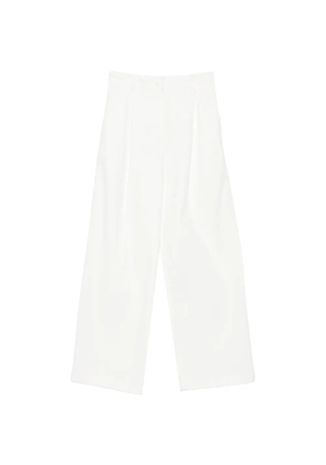 A.P.C. pleated wide-leg trousers - White