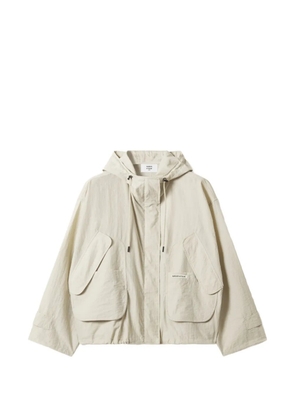 Maison Kitsuné hooded bomber jacket - Neutrals
