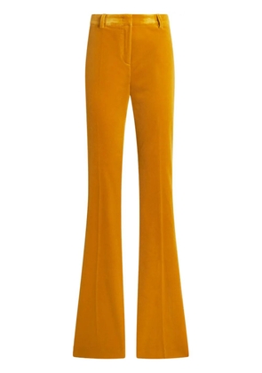 ETRO velvet flared trousers - Orange