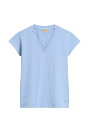 Woolrich slub-texture V-neck T-shirt - Blue