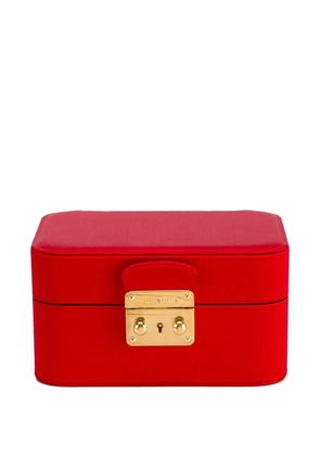 Miu Miu logo-engraved push-lock jewellery box - Red