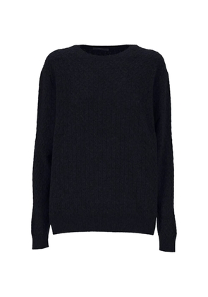 OLIVER LATTUGHI cable-knit sweater - Blue