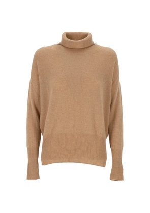 OLIVER LATTUGHI roll-neck cashmere sweater - Brown
