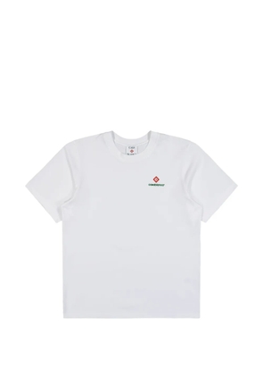 Casablanca logo-print cotton T-shirt - White
